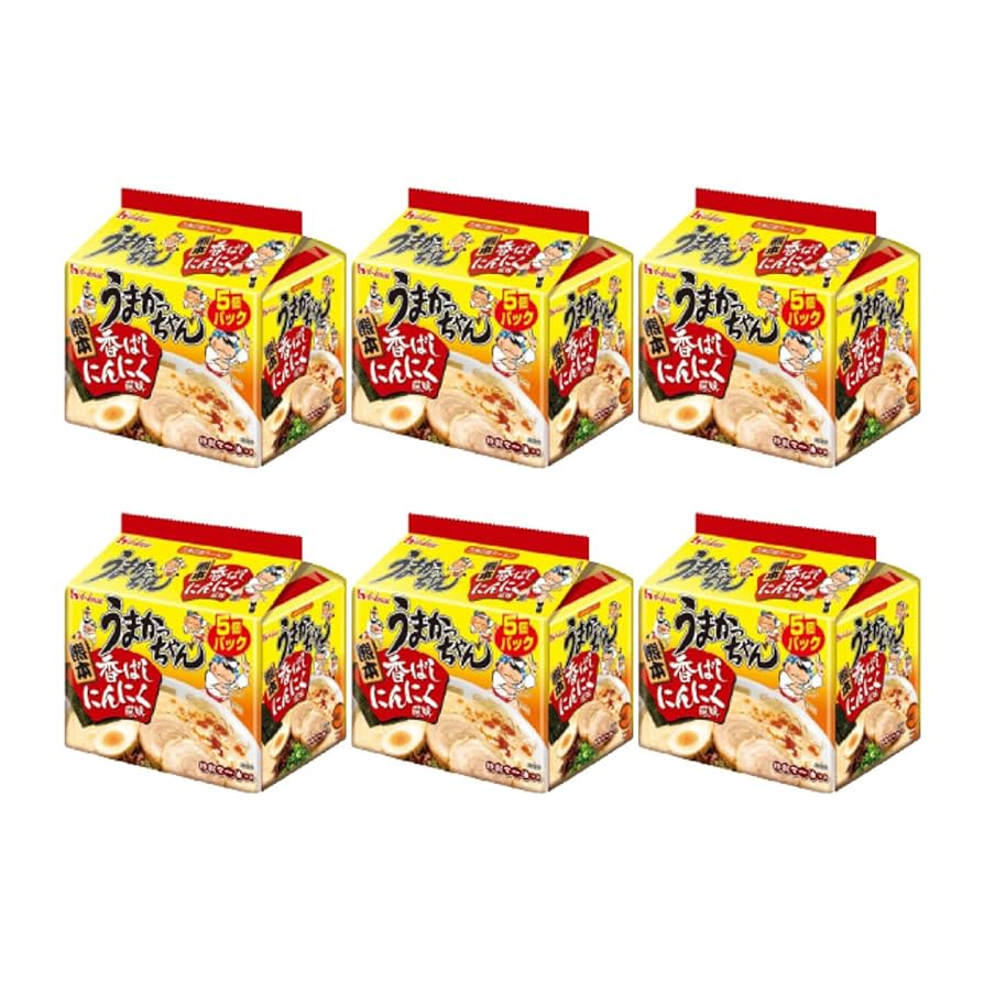 Amazon.co.jp: うまかっちゃん 香ばしにんにく 1食 92g 5食